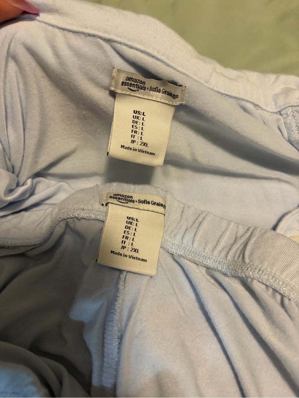 Light Blue Women's Modal Pajama Set - Picture 2 of 4